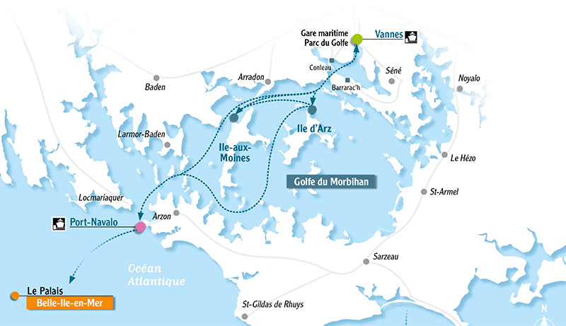 Croisière Commentée Golfe Du Morbihan Tour Ile Aux Moines Et